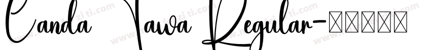 Canda Tawa Regular字体转换